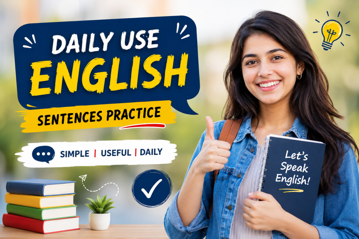 Daily Use English Sentences Practice | रोज वापरली जाणारी इंग्रजी वाक्ये