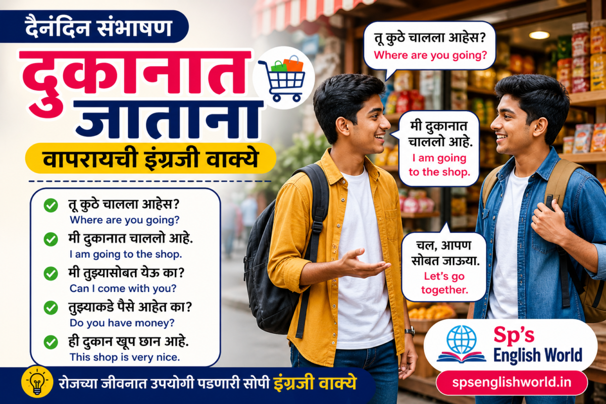 🛍️दैनंदिन संभाषण: Shop ला जाताना वापरायची इंग्रजी वाक्ये