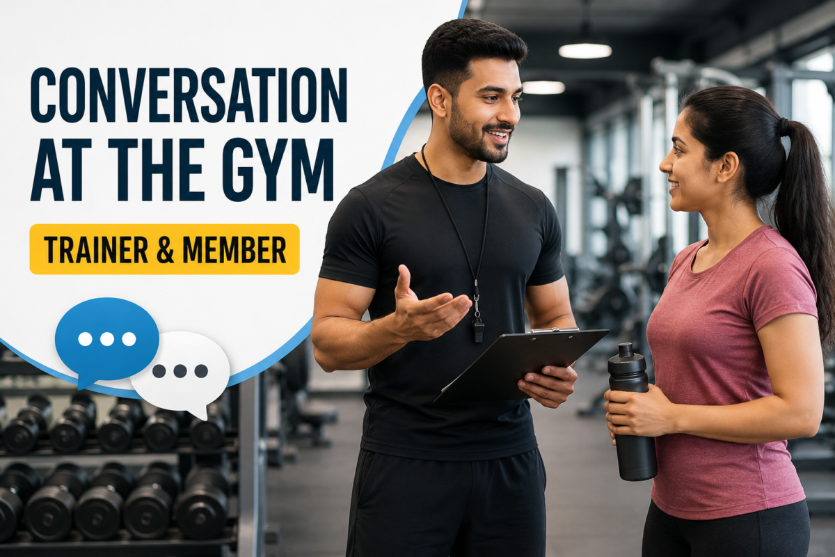 Conversation At the Gym – Trainer & Member Conversation | Daily Use English Sentences