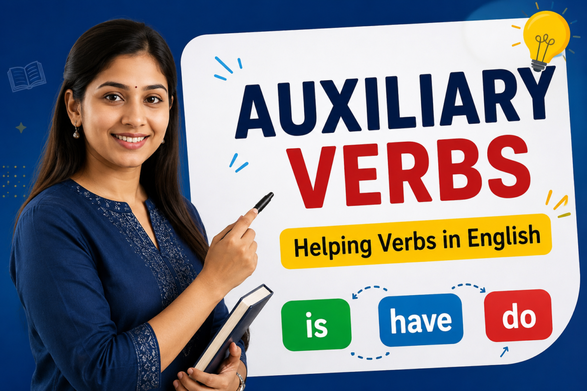 Auxiliary Verbs म्हणजे काय? | मराठीत सोपी माहिती, Examples आणि Exercise