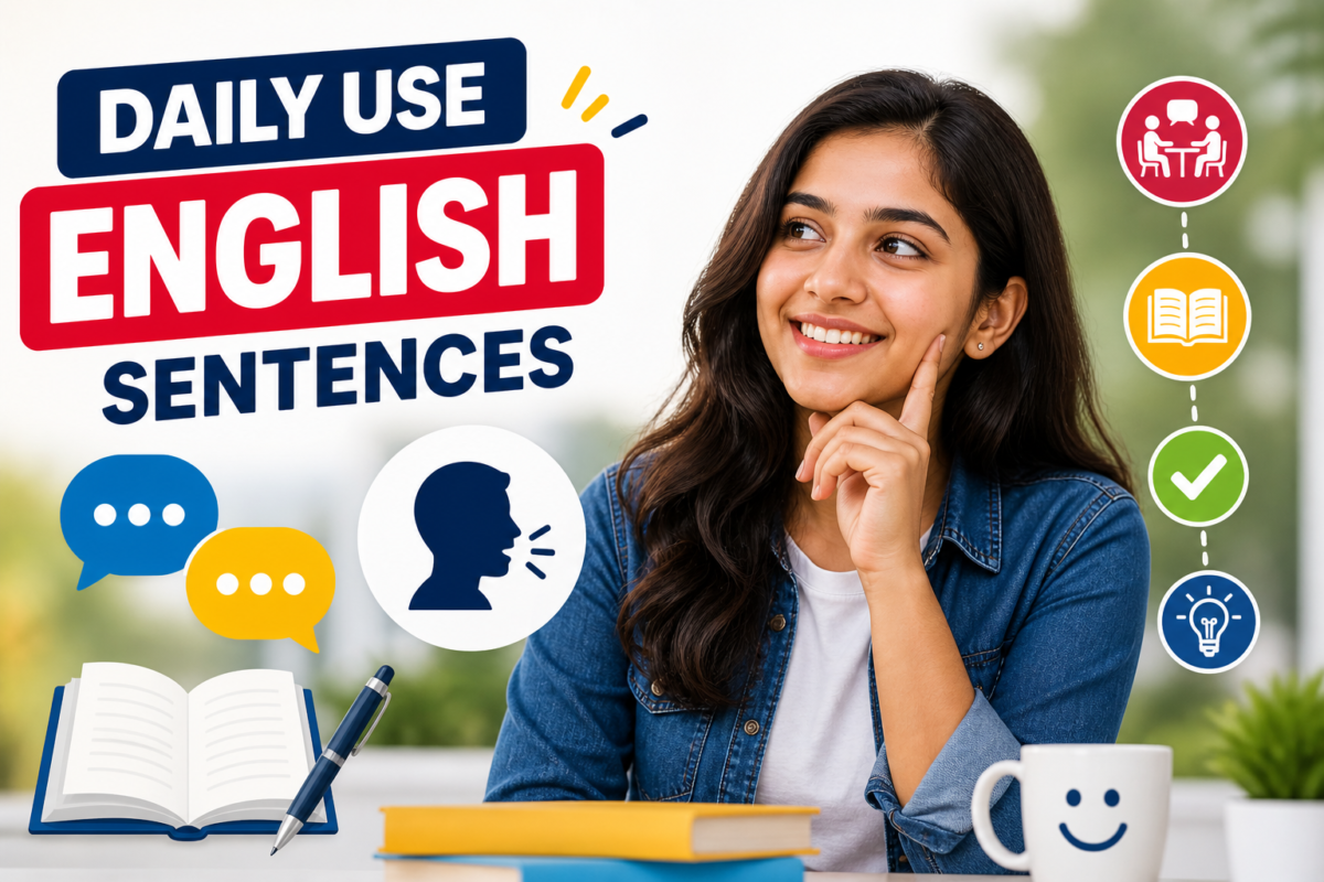 🗣️Daily Use English Sentences – रोजच्या वापरातील इंग्रजी वाक्ये