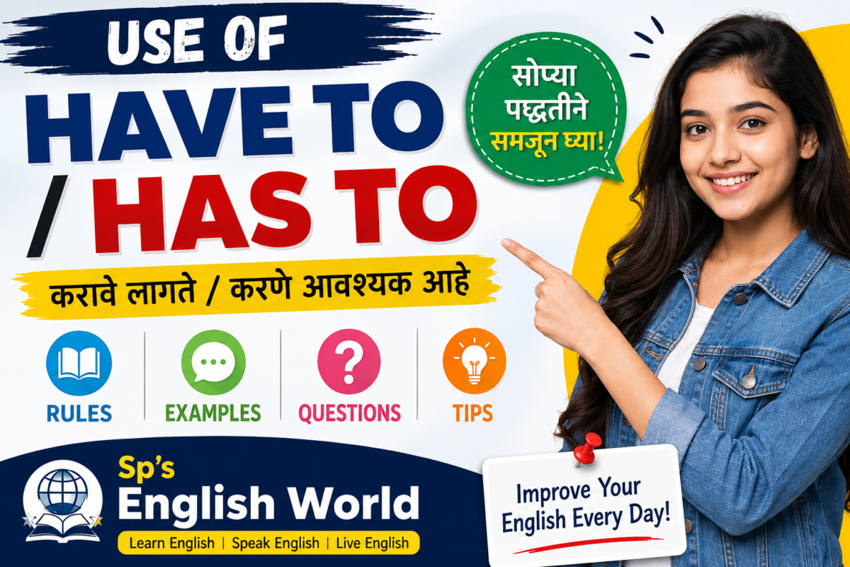 Use of “Have to / Has to” – मराठीत सोप्या पद्धतीने समजून घ्या