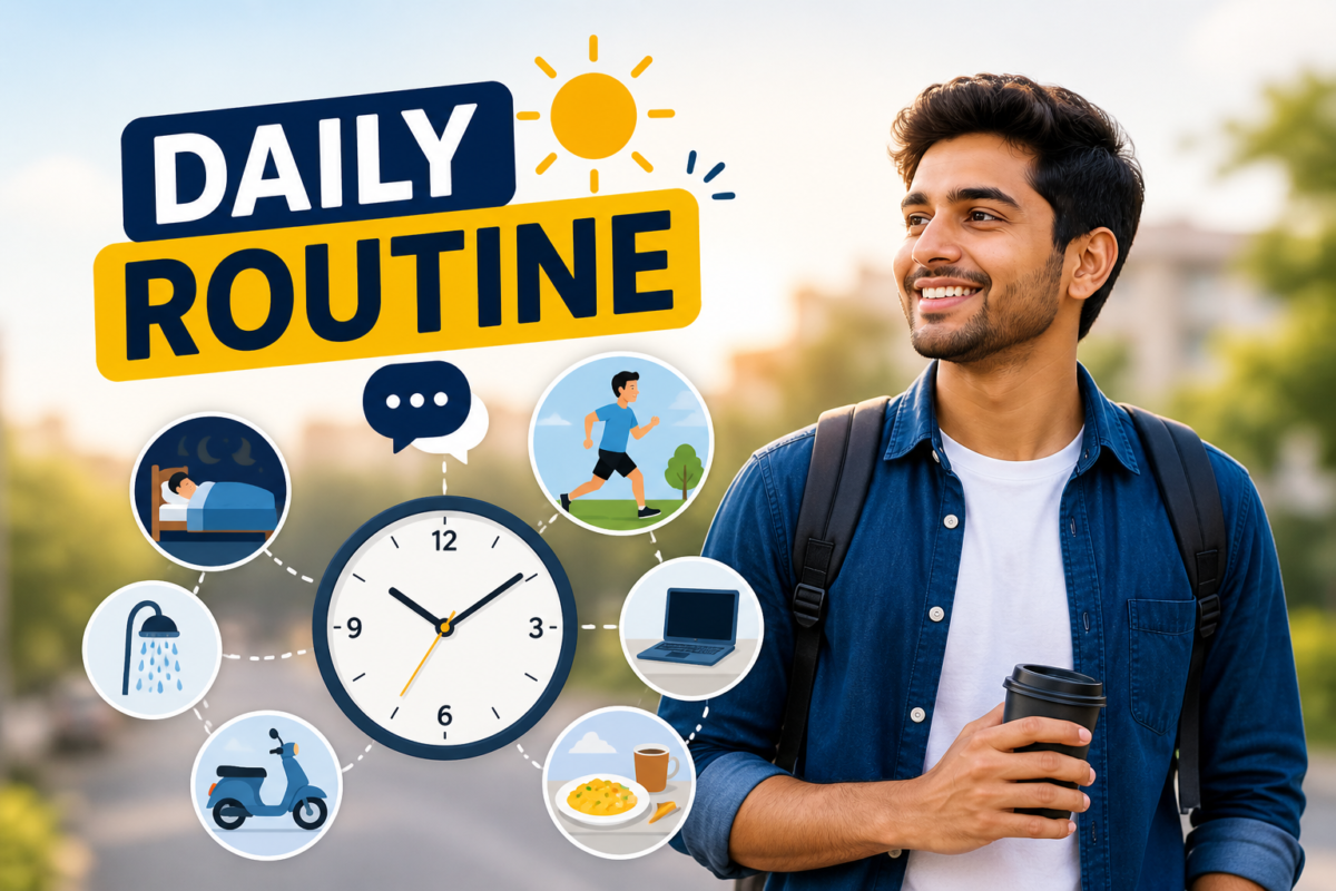 🗣️ Daily Routine Conversation – दैनंदिन दिनचर्या इंग्रजी संभाषण