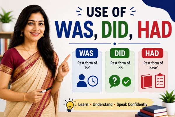 Use of Was, Did and Had in English | Was, Did, Had चा वापर कसा करावा? नियम, उदाहरणे आणि Daily Use Sentences
